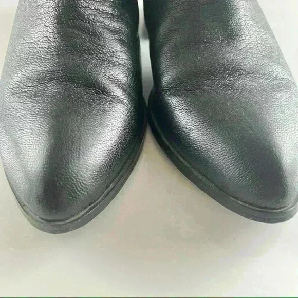 SENSO BLACK ANKLE POINTY LEATHER BLOCK HEEL  BOOTIES MADE IN ITALY SIZE 38 - Picture 9 of 12